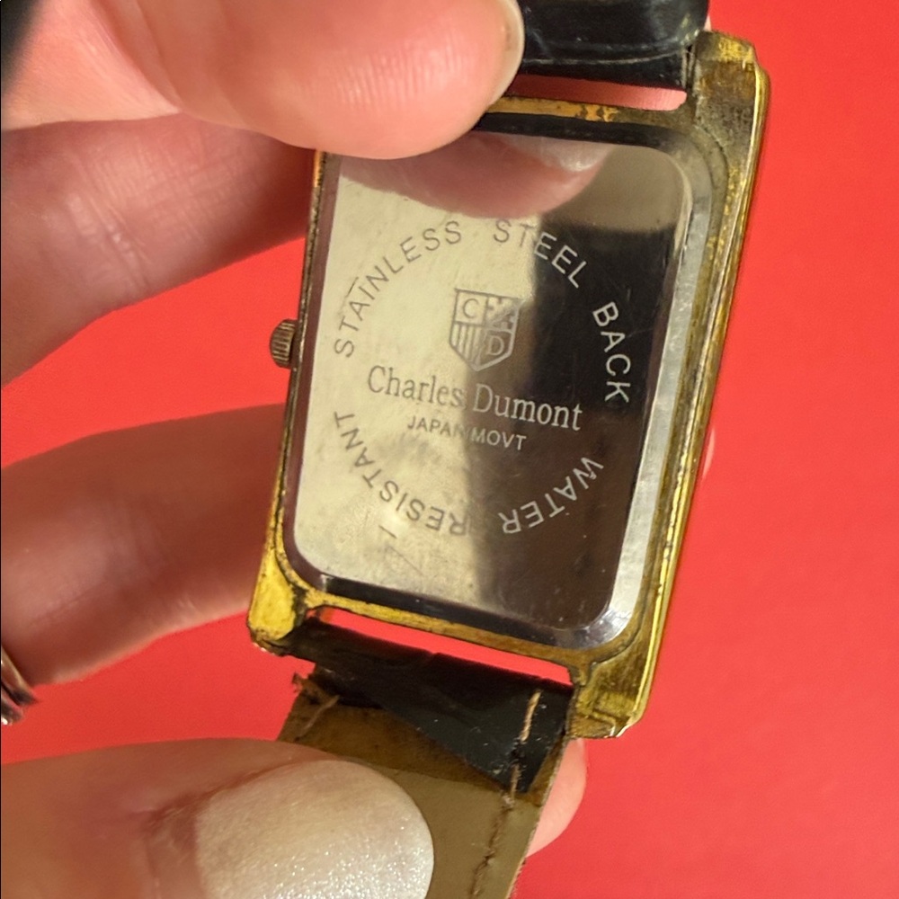 Charles Dumont Gold And Black Quartz Watch View 5